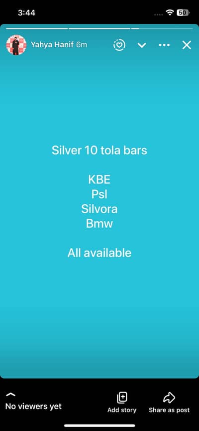 Silver bars