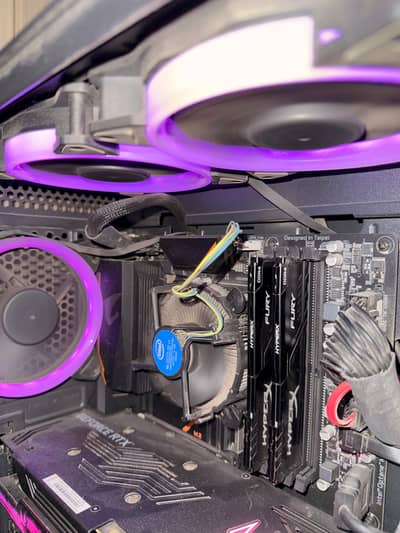 Intel core  10400f    Aurous gaming 4 slot bord   8+8  hyper x ram