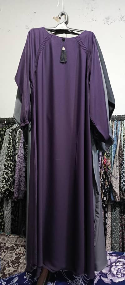 Casual abaya with side belt and chunat bazu new trendy 2026