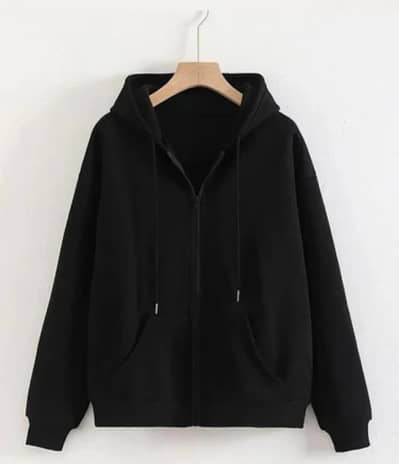 plain zipper hoodie