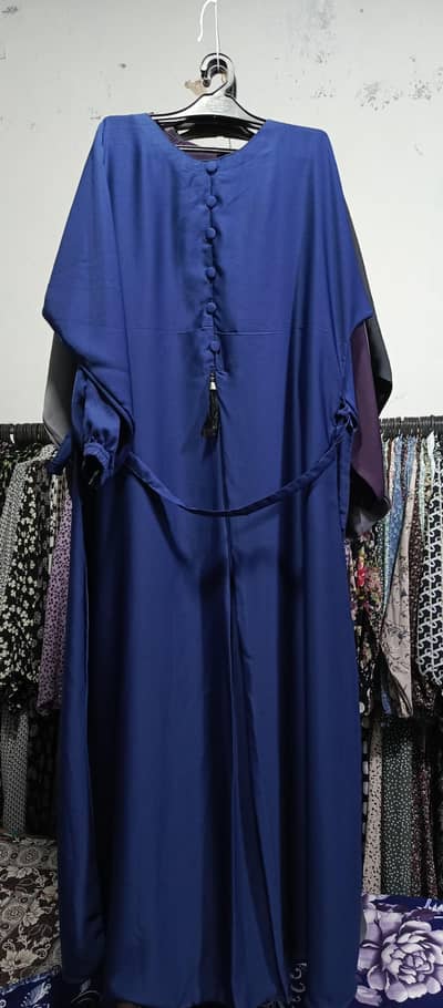 Casual abaya with side belt and chunat bazu new trendy 2026