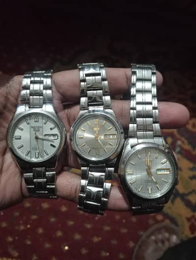 Seiko 5 automatic watch for men 7s26 dual window