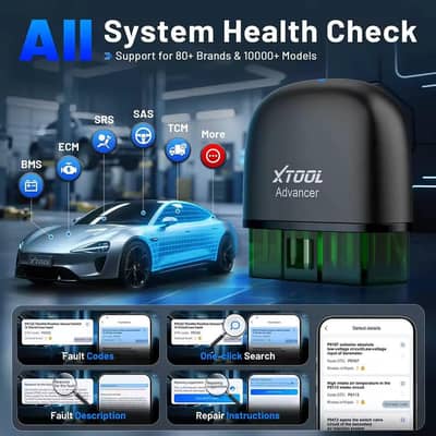 Xtool ad20 pro obd2 Car diagnostic lifetime free update 90+multi brand