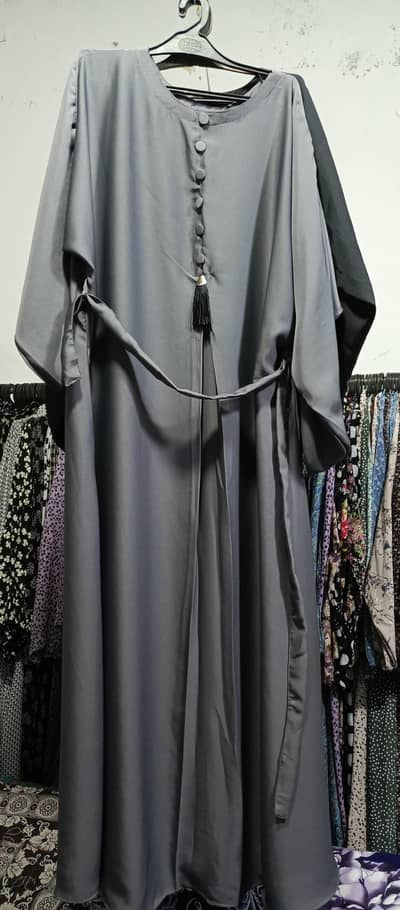 Casual abaya with side belt and chunat bazu new trendy 2026