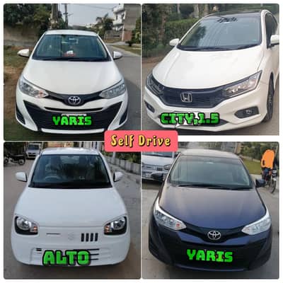 Rent a Car without driver/ Self drive/ Car rental/ Yaris/ Cultus/