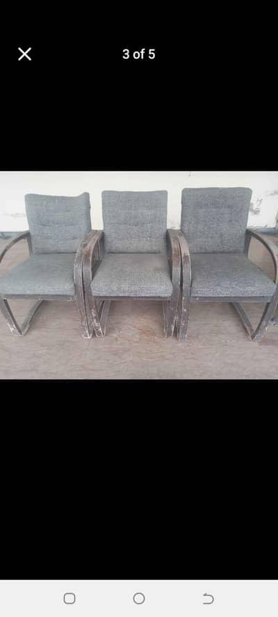 wooden chairs with original foam.