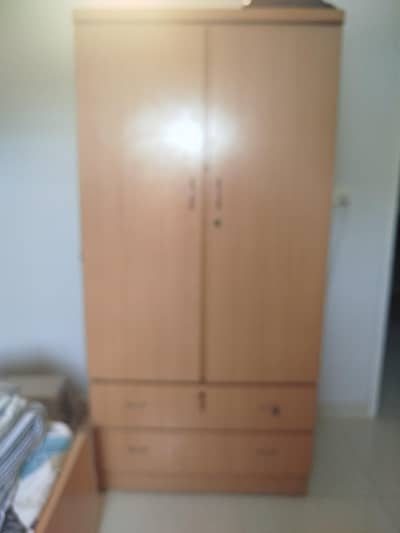 good condition lamination wood  wardrobe
