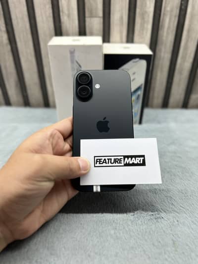 iPhone 16 | Factory Unlock | 1 Cycle | Under Warranty | Black | Apple