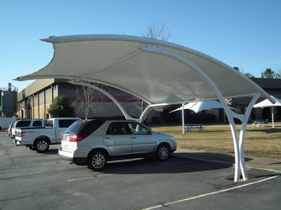 PVC tensile fabric carparking shades03033487522