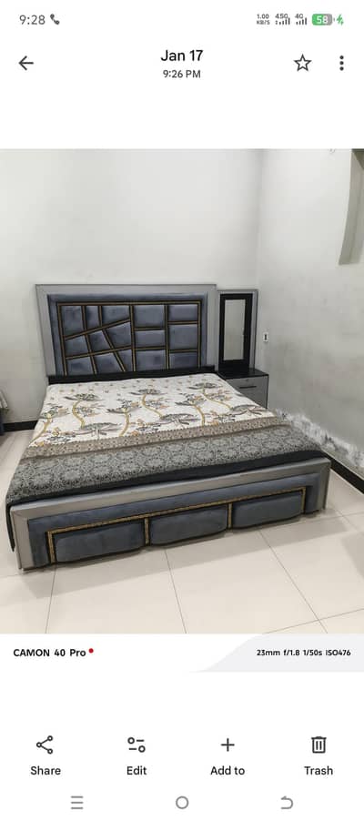 bed set side tables dressing table spring mattress 8 in