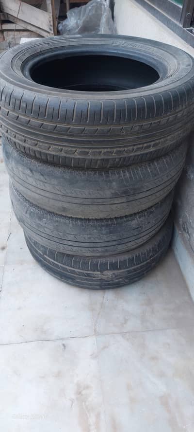 replaced tyre's size 165/55/R13 from my santro car