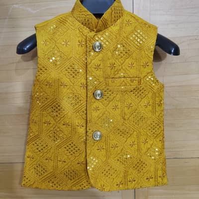 3 to 4 years boy  sherwani 2000 + wase coat 1500