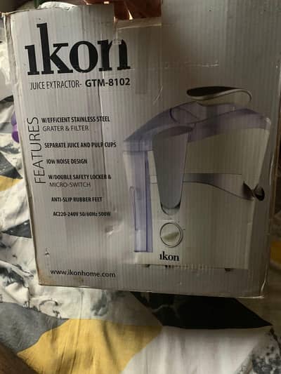 Ikon Juice Extractor – Brand New / Zero Time Used