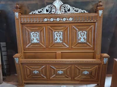 Bed, Two side table one Dressing