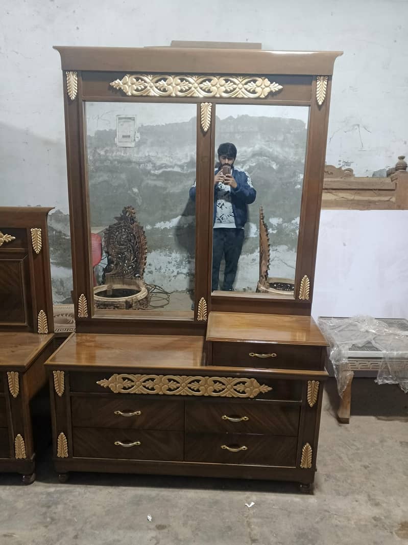 Bed, Two side table one Dressing 4