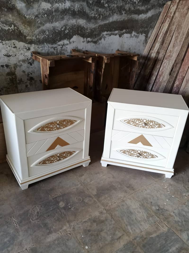 Bed, Two side table one Dressing 8