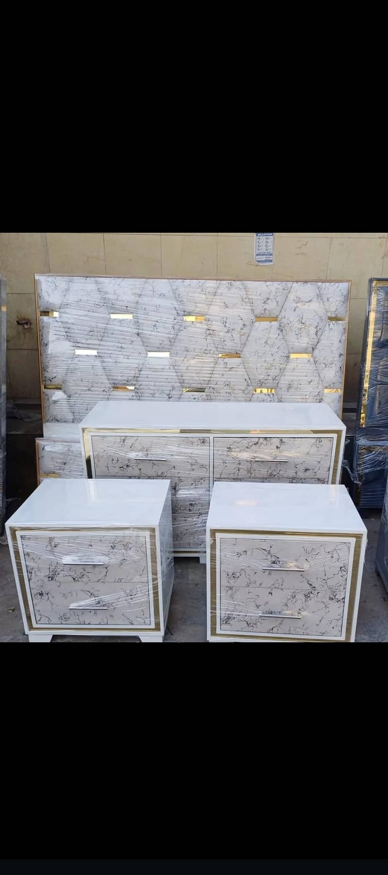 Bed, Two side table one Dressing 13