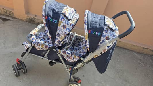 Double Baby Stroller / Twin Pram – Good Condition