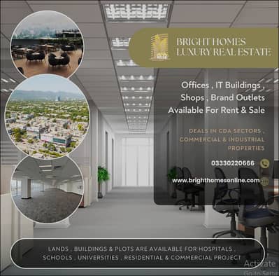 F-10 Shop 580 Sqft Main Double Road Ground and Lower Ground available