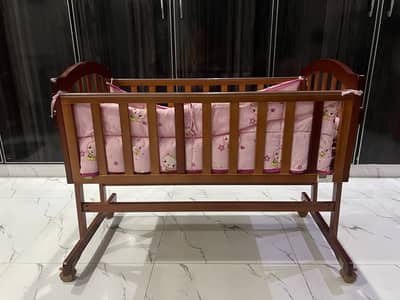 Baby cot | wooden cot | kids bed | crib | swing |