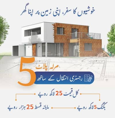 5 Marla sastay plots