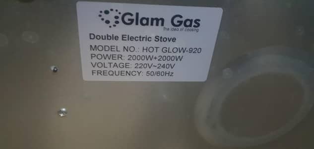 2 hotplate electric stove
