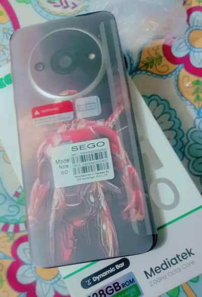 sego note 60.    ram 8+128 GB
