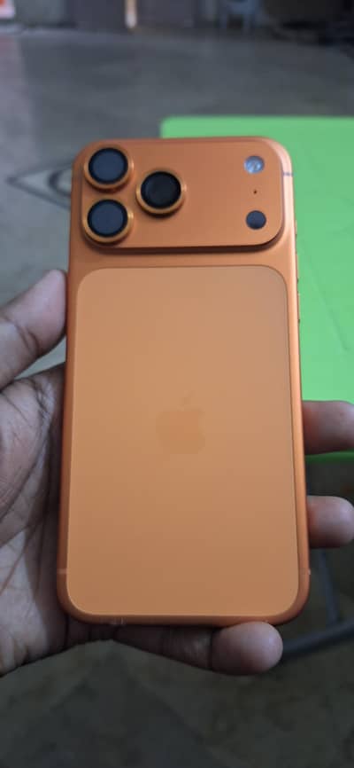 I phone 17 pro max 256Orange Non PTA only 7 time cycle count Dual Esim