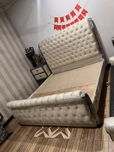 Bed and dressing table