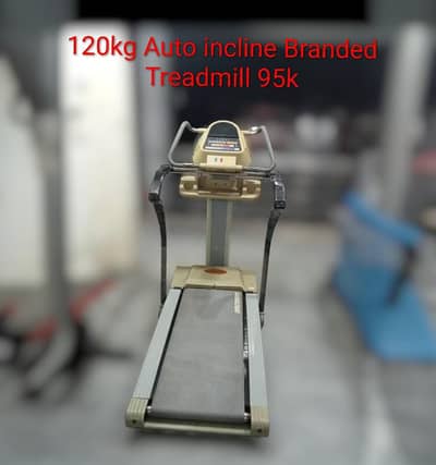 120kg auto incline treadmill Exercise running walk machine jogging gym