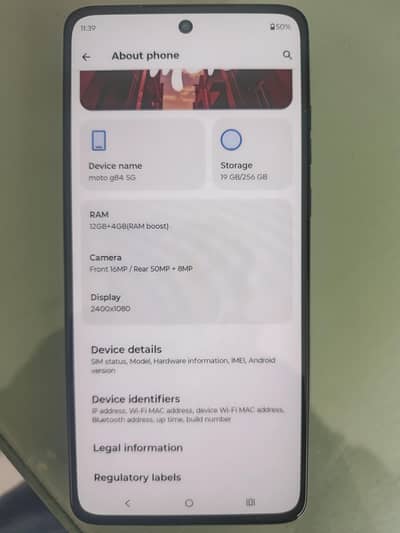 Moto G84- 5G  (Non-PTA)