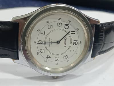 WristWatch Chaika Vintage USSR Soviet Black Case 17 jewels Mechanical