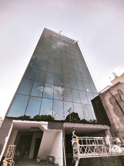 DOUBLE COMMERCIAL BUILDING BEST FOR YOUR BUSINESS, M/F WASHROOMS, KITCHEN, PARKING, CENTER OF LAHORE IN JOHAR TOWN