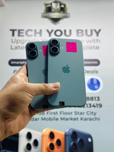 Iphone 16 256GB Non Pta Teal Color Non Pta 10/10 Apple Warranty