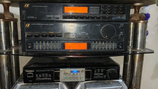sansui power amplifier ND Sony double woofer speakers
