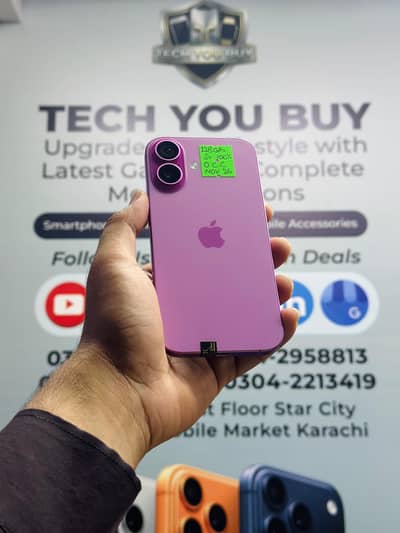 Iphone 16 128GB Non Pta Under Apple Warranty Water Pack