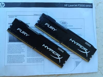 RAM | Hyper X Fury | 8gb x 2 sticks | 3200 Mhz