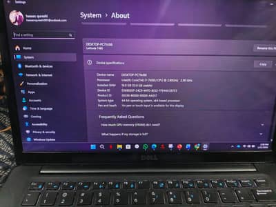 Dell latitude 7480- urgent sale Negotiable