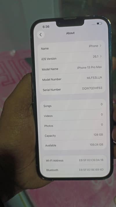 13 pro max 128 gb scyblue  color