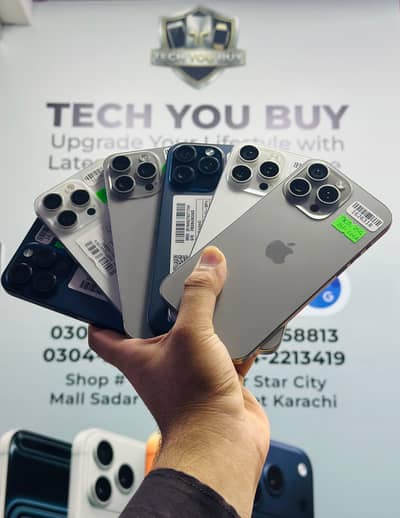 Iphone 15 Pro Max 256GB Water Pack Battery Health 85+