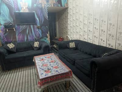 Black Sofa Set 3,2 | Price negotiable | Black Velvet