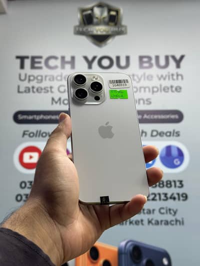 Iphone 15 Pro Max 256GB Non Pta Factory Unlock Water Pack