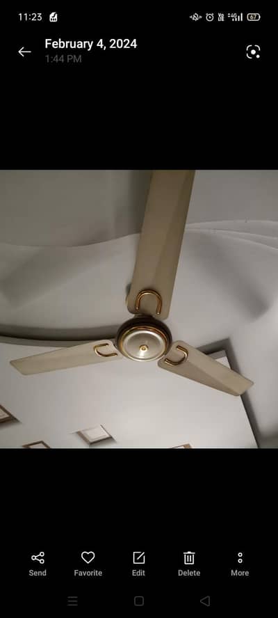 neat and clean Fan working fine