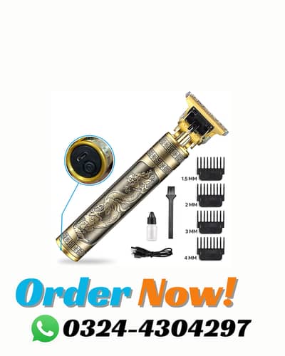 T9 Professional Beard Trimmer Haircut Shaving Machine For Men Metal