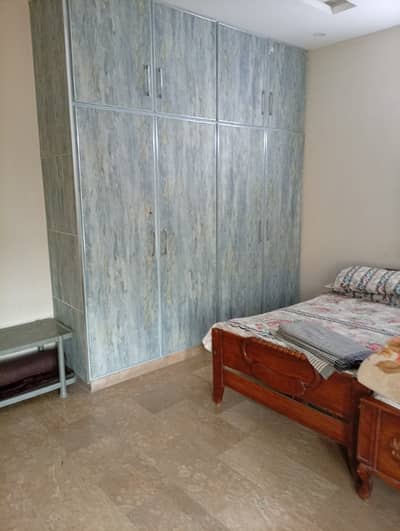 Furnished lower portion 1bad attached bathroom TV launch kitchen marble flooring woodwork good location