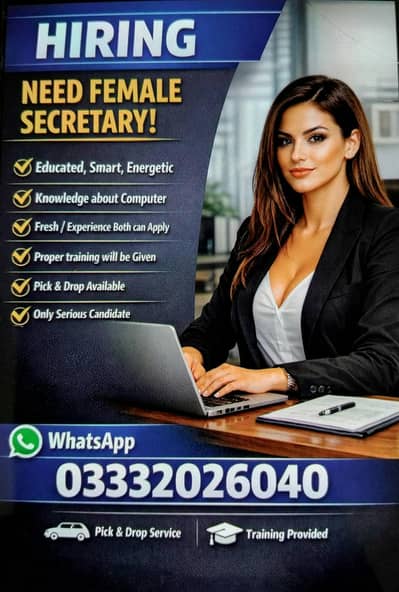 REQUIRED FEMALE ASSISTANT