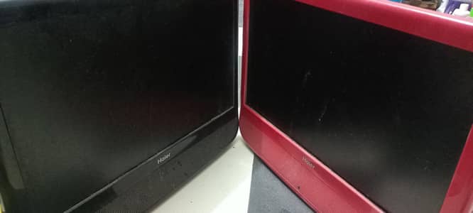 2 x Haier 22 inch TFT LCD Tv's - Hd 720p. Not working condition