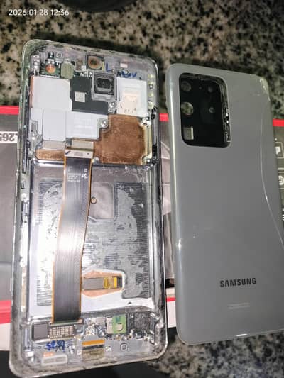 Samsung s20 Ultra parts housing/Casing with Damage panel