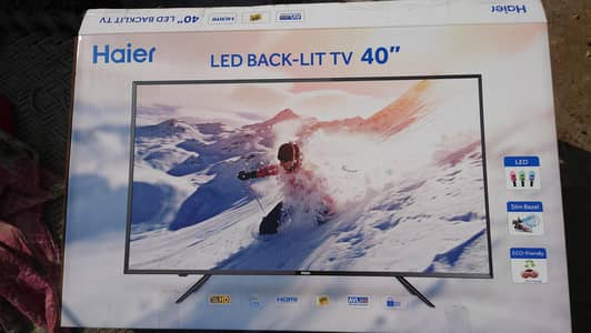 Haier Google TV / Haier LED TV with Box / Complete accessories