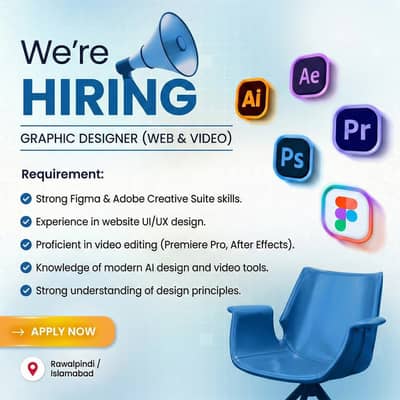 We are looking for Graphic Designer (Website UI Design & AI Video)